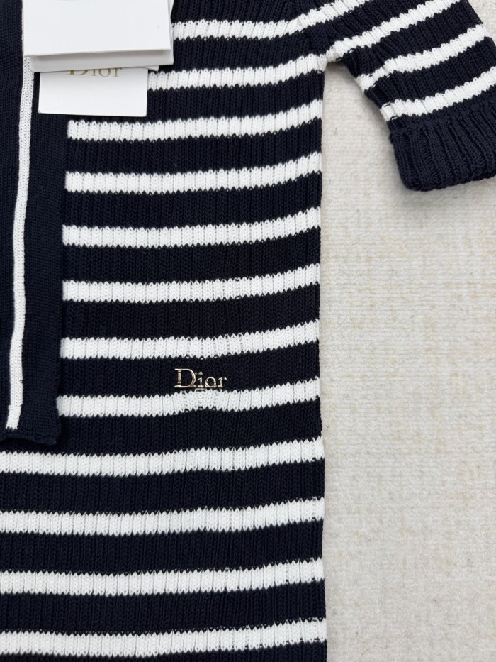 Dior Dioriviera Dior Marinière Knit Dress FZQZ033