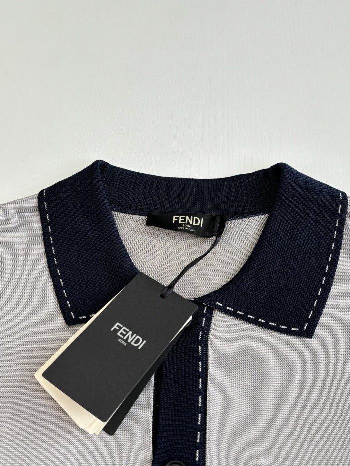 Fendi Knitted Polo Cardigan FZTX6054