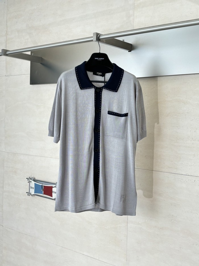 Fendi Knitted Polo Cardigan FZTX6054