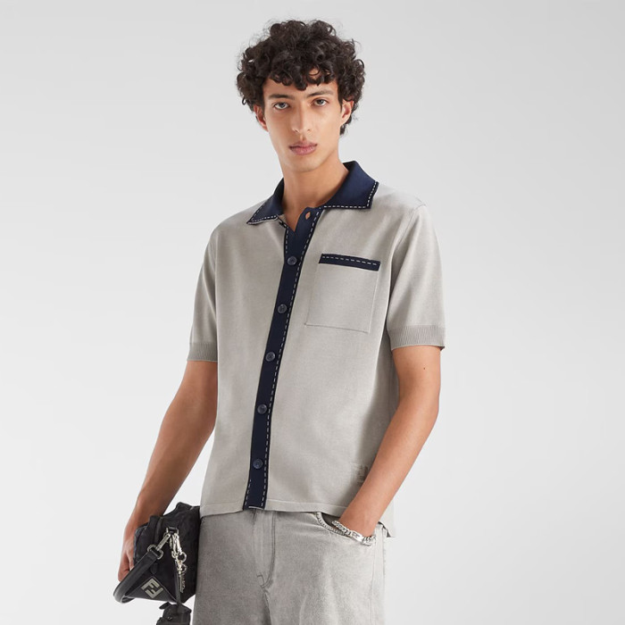 Fendi Knitted Polo Cardigan FZTX6054
