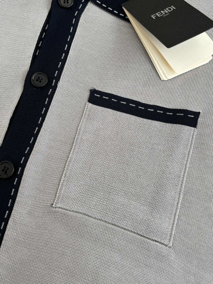 Fendi Knitted Polo Cardigan FZTX6054