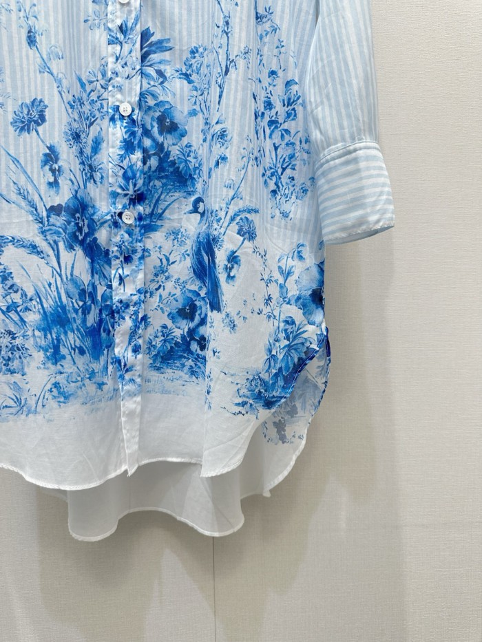 Dior Dioriviera Floral Garden Shirt Dress FZQZ037