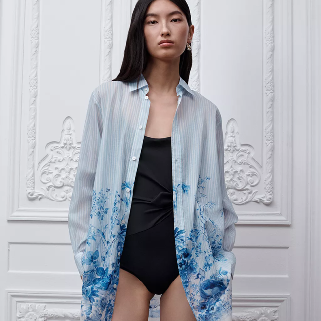 Dior Dioriviera Floral Garden Shirt Dress FZQZ037