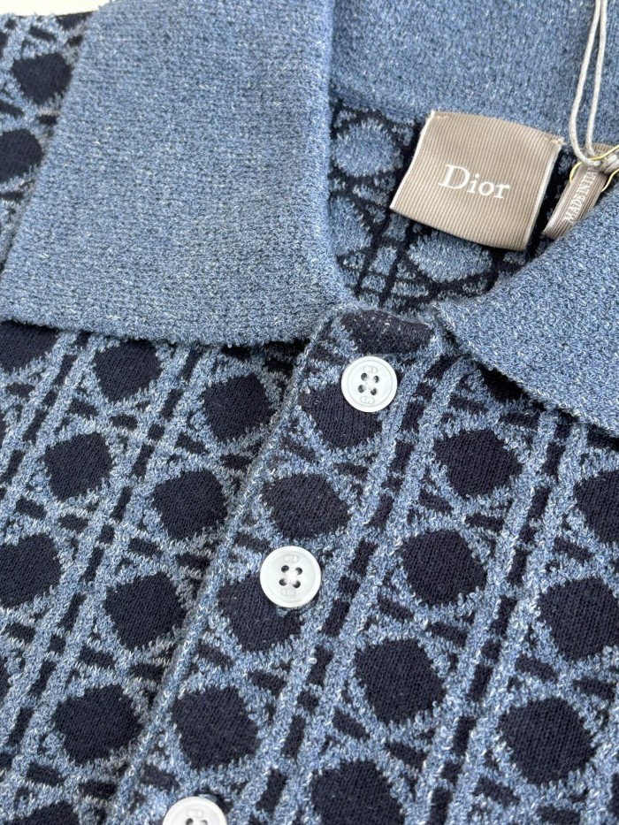 Dior Oblique knitted Polo tee FZTX6088