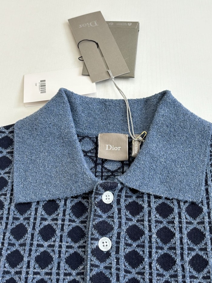 Dior Oblique knitted Polo tee FZTX6088
