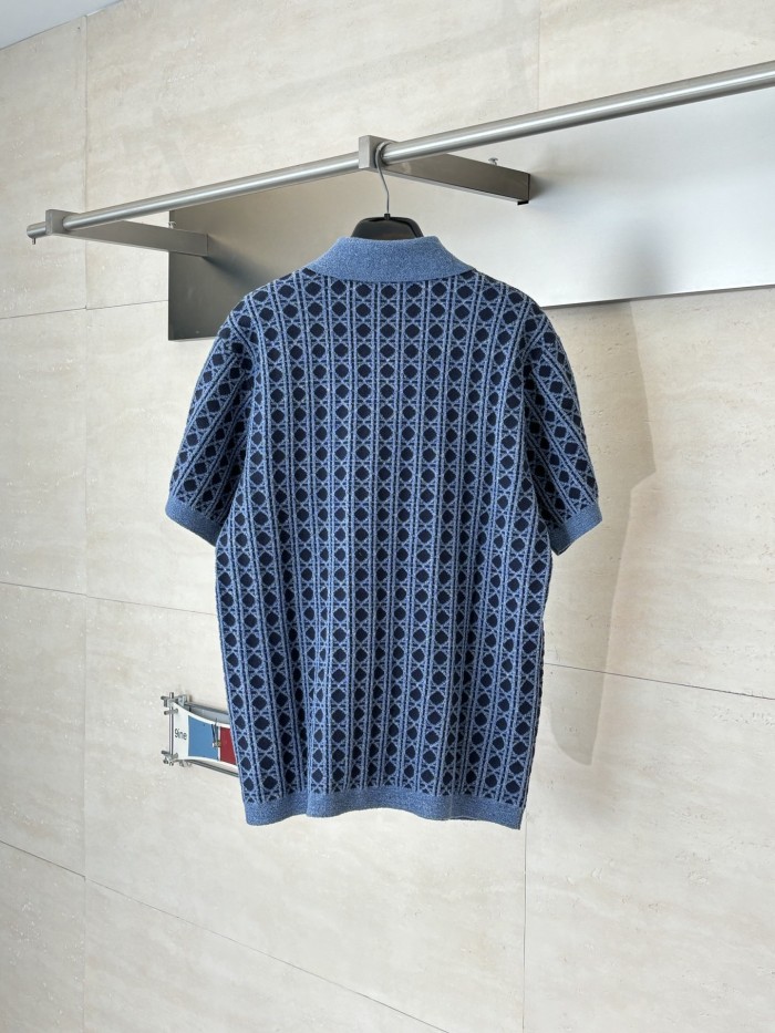 Dior Oblique knitted Polo tee FZTX6088