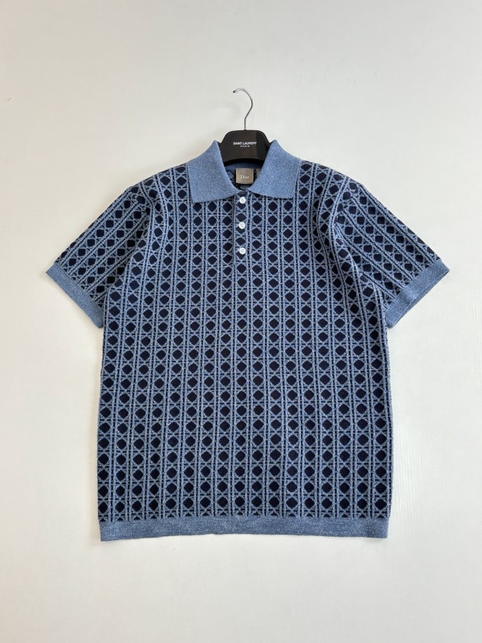 Dior Oblique knitted Polo tee FZTX6088