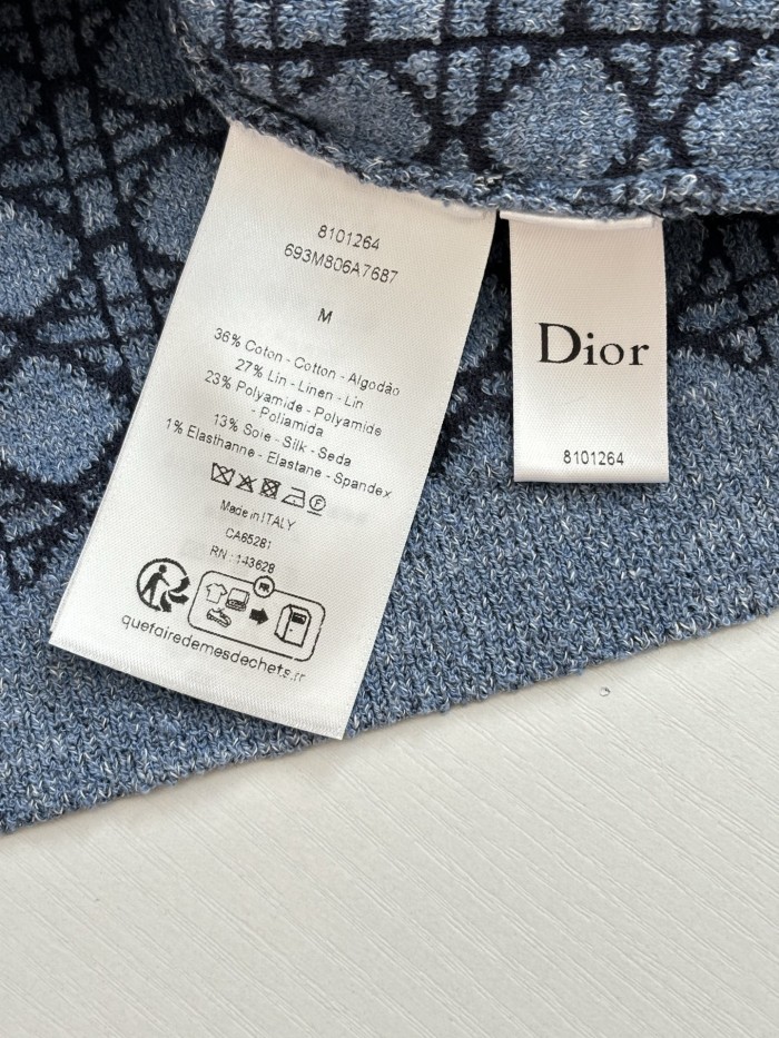 Dior Oblique knitted Polo tee FZTX6088