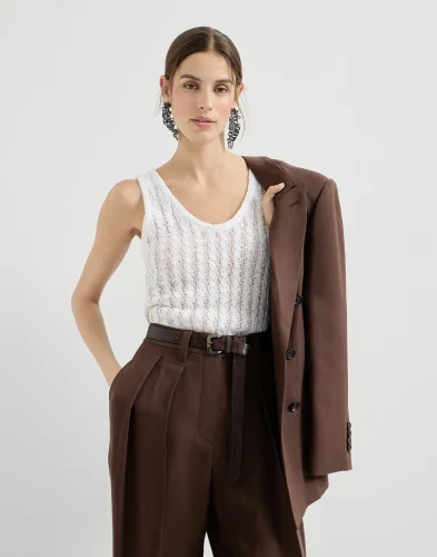 Brunello Cucinelli Knitted Vest Tee FZTX6102