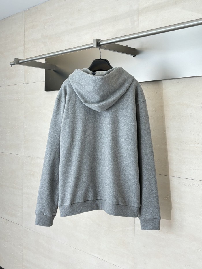 LV Monogram Sashiko embroidered signature zipped hoodies FZWY2030