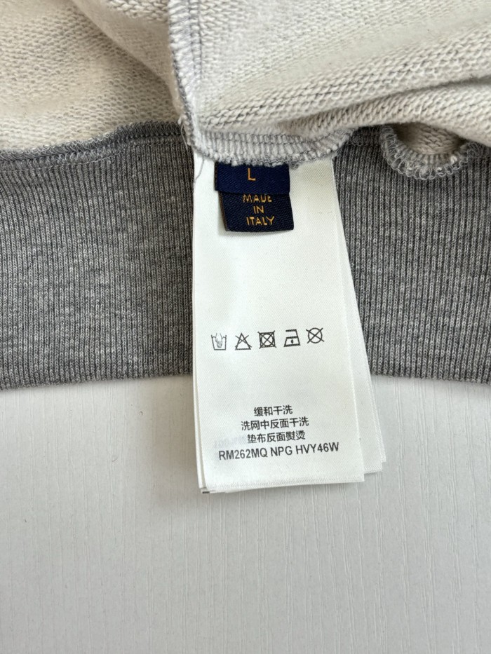 LV Monogram Sashiko embroidered signature zipped hoodies FZWY2030