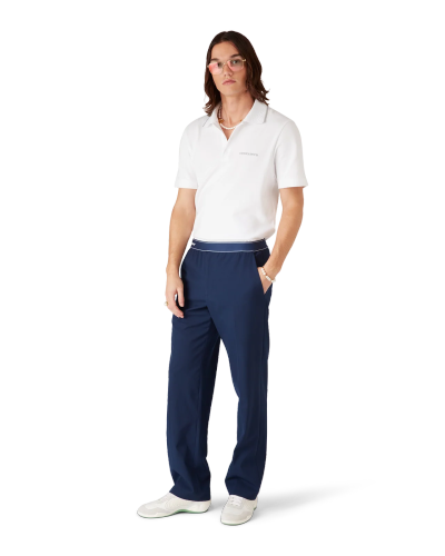 CASABLANCA LAUREL PIQUE SHORT SLEEVE POLO SHIRT FZTX6128