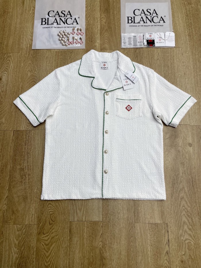 CASABLANCA Monogram Towelling Suit Shirts Shorts FZTZ105