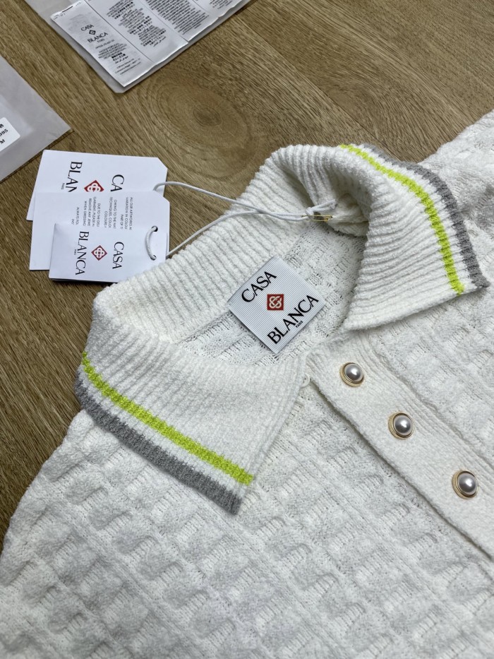 CASABLANCA Knitted Suit Polo Shorts FZTZ112