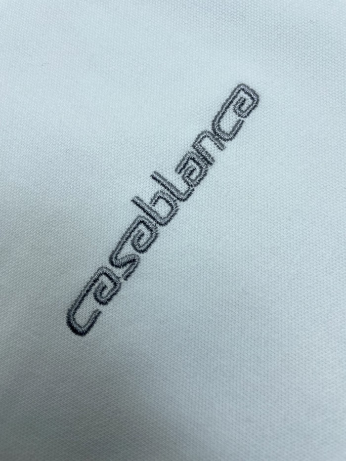 CASABLANCA LAUREL PIQUE SHORT SLEEVE POLO SHIRT FZTX6128