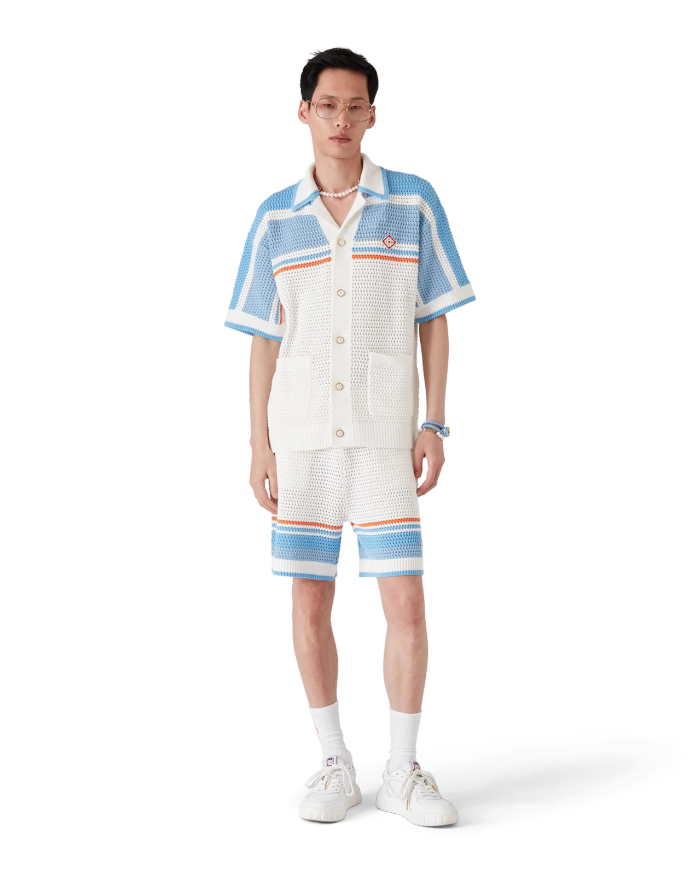 CASABLANCA Knitted Suit Shirts Shorts FZTZ108