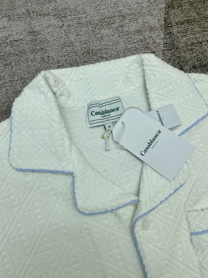 CASABLANCA Monogram Towelling Suit Shirts Shorts FZTZ105