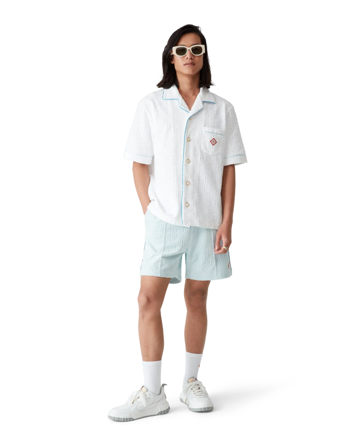 CASABLANCA Monogram Towelling Suit Shirts Shorts FZTZ105