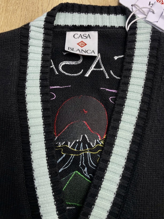 CASABLANCA CASA MOUNTAIN TEMPLE CARDIGAN FZMY848