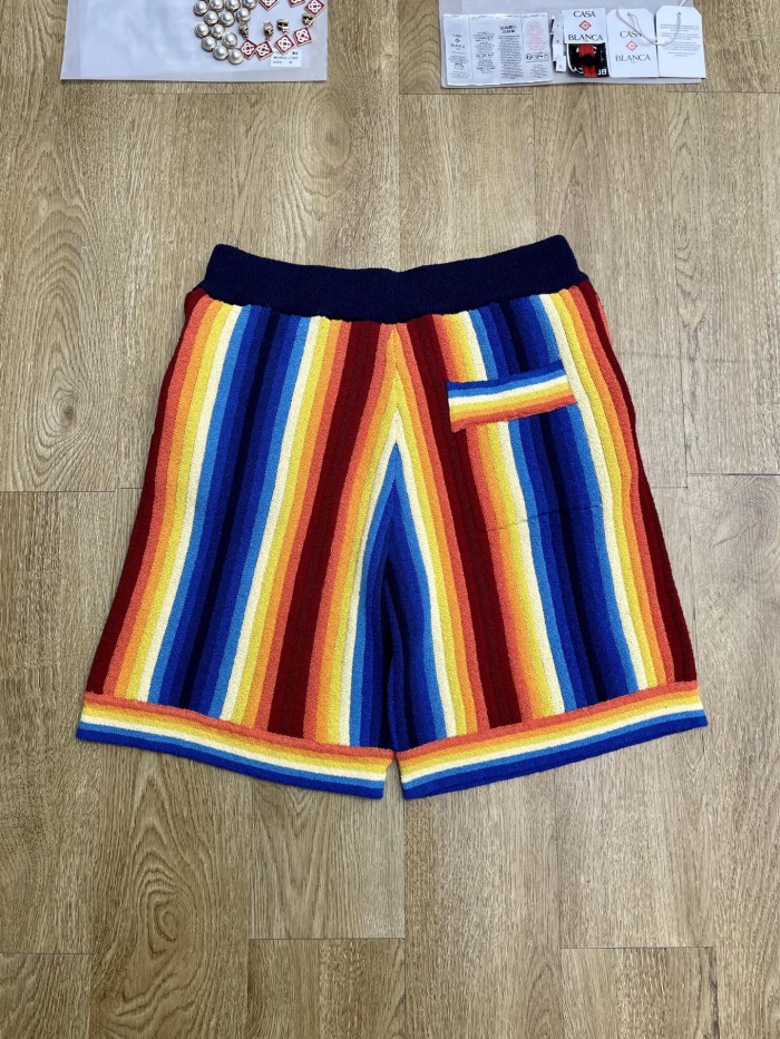 CASABLANCA GRADIENT STRIPE TOWELLING SHORTS FZKZ1883