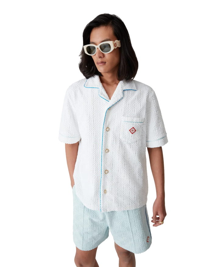 CASABLANCA Monogram Towelling Suit Shirts Shorts FZTZ105