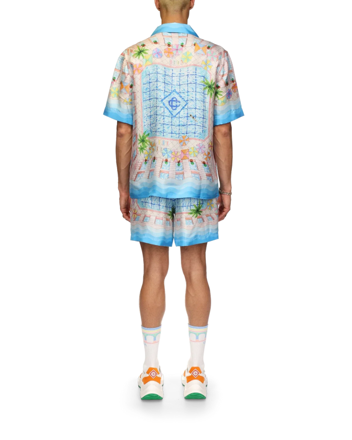 CASABLANCA LE PLONGEON Silk Suit Shorts Shirts FZTZ117