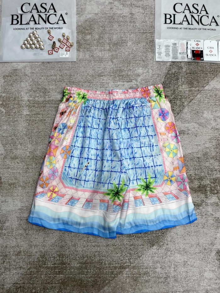 CASABLANCA LE PLONGEON Silk Suit Shorts Shirts FZTZ117