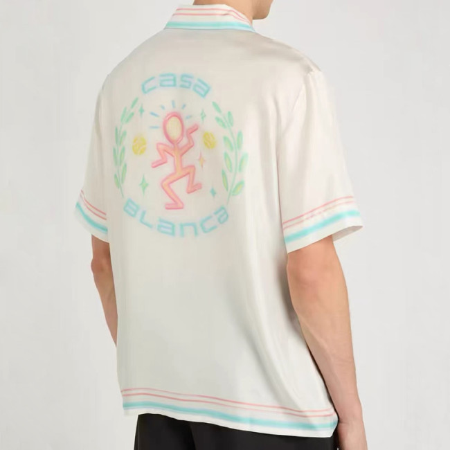 CASABLANCA SILK SHORT SLEEVE SHIRT FZCS647
