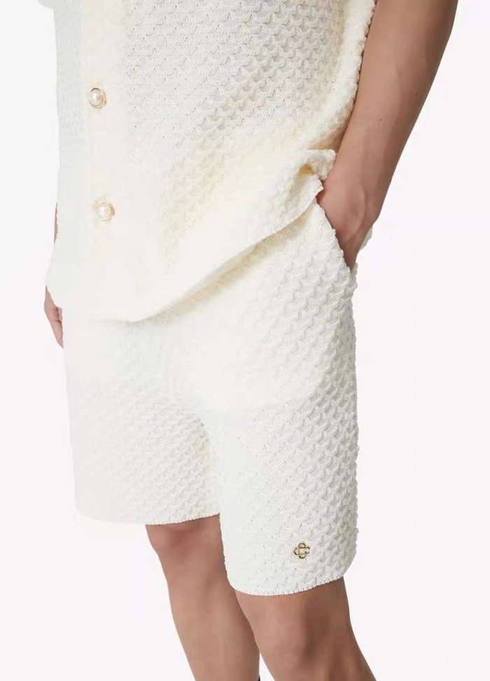 CASABLANCA Knitted Suit Shirts Shorts FZTZ115
