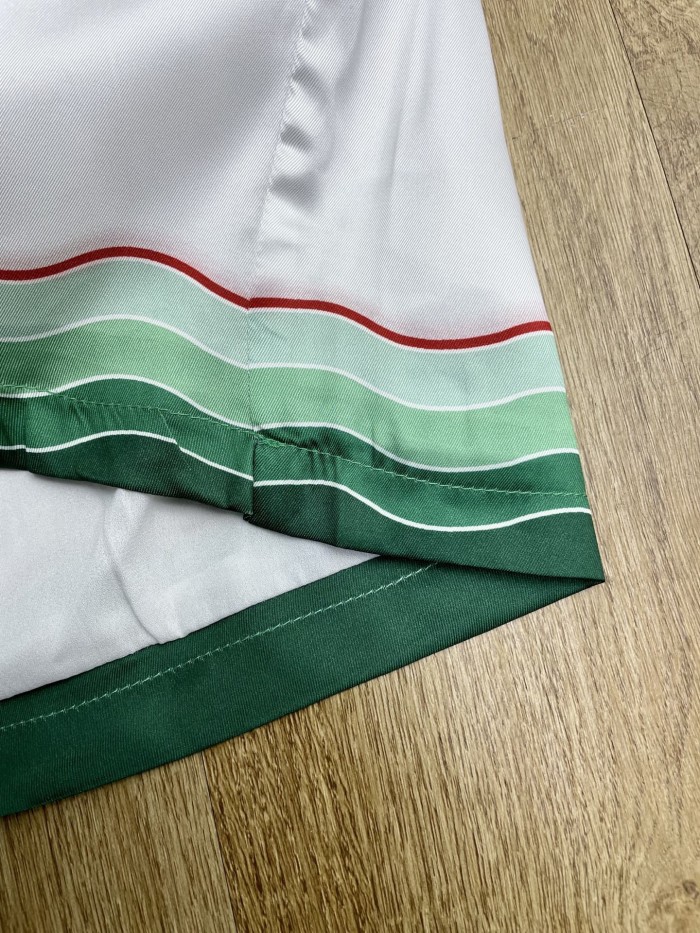 CASABLANCA MONTAGNE ONDULEE SILK SHORTS FZKZ1885