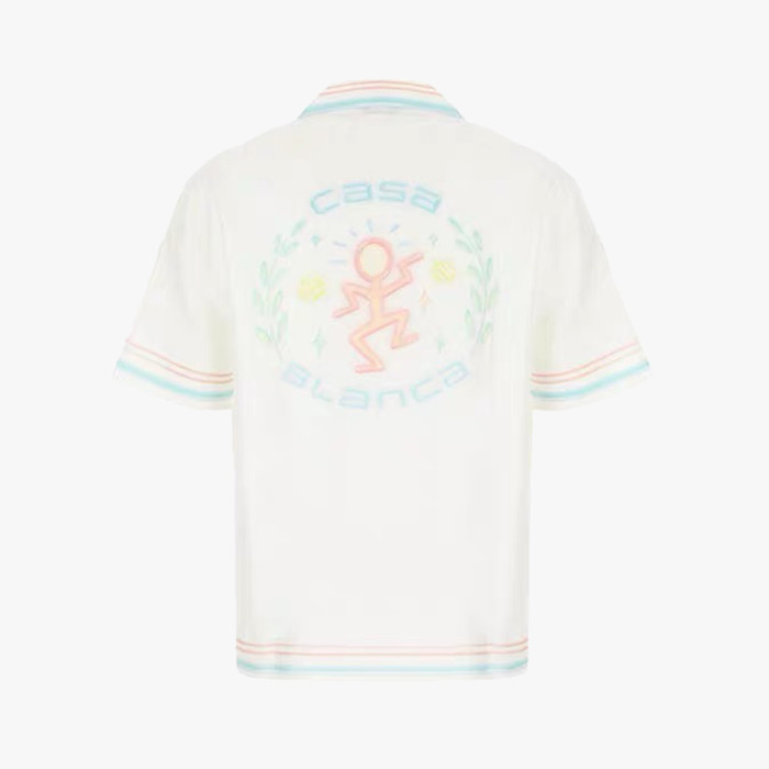 CASABLANCA SILK SHORT SLEEVE SHIRT FZCS647