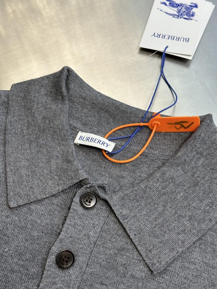Burberry Cashmere Polo Shirt FZTX6139