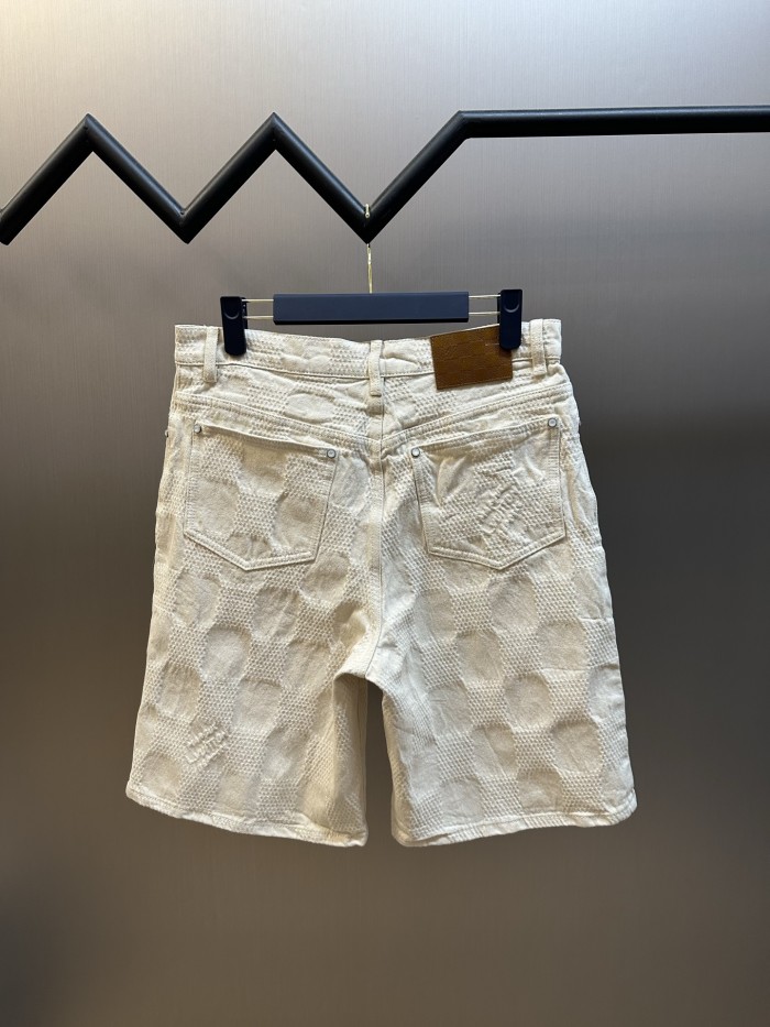 LV DAMIER 3D Denim Shorts FZKZ1890