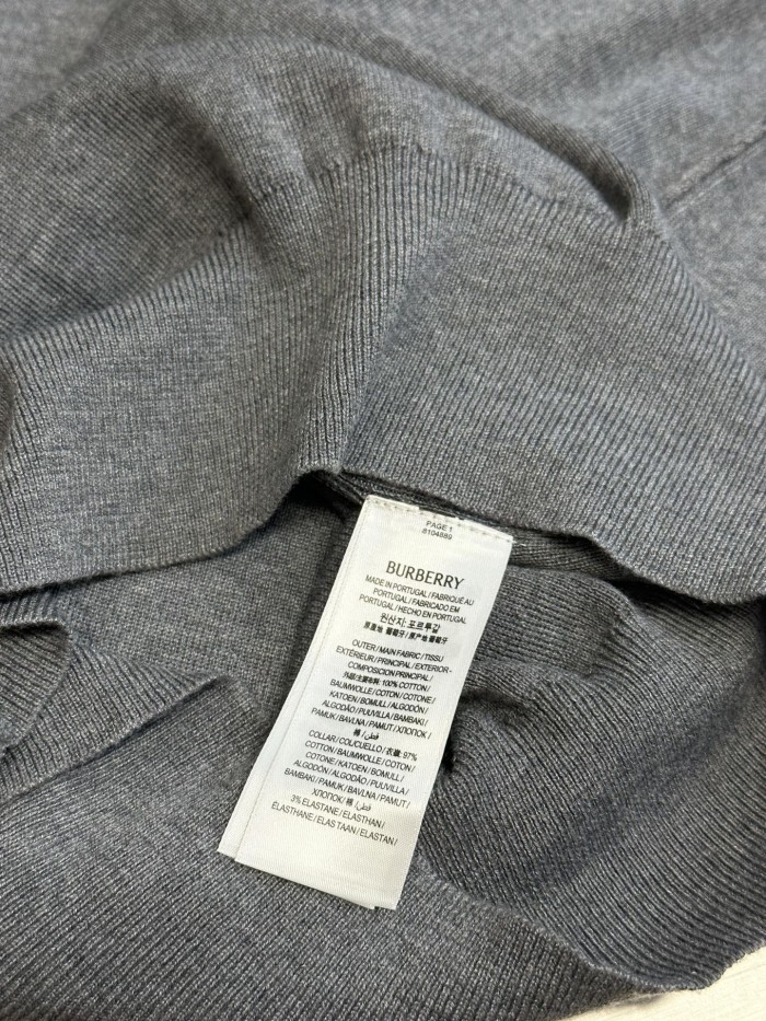 Burberry Cashmere Polo Shirt FZTX6139