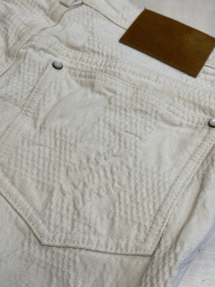 LV DAMIER 3D Denim Shorts FZKZ1890