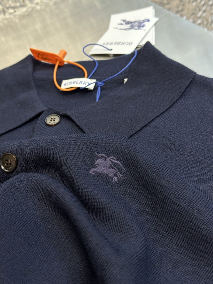 Burberry Cashmere Polo Shirt FZTX6139
