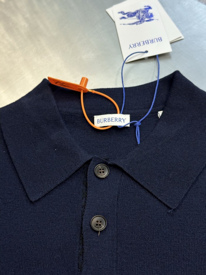 Burberry Cashmere Polo Shirt FZTX6139