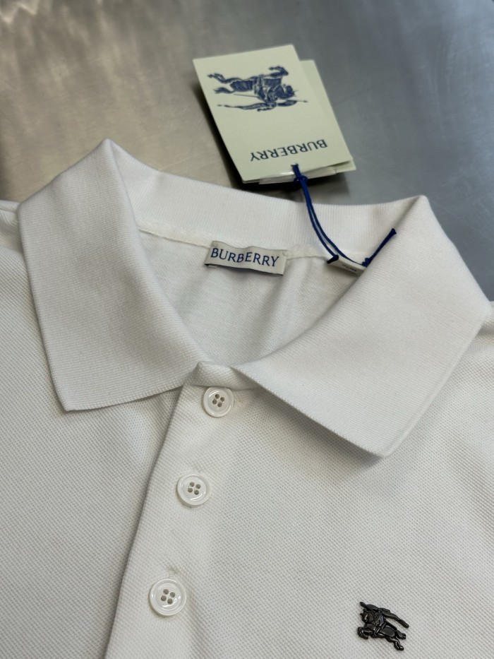 Burberry Metal Knight Cotton Polo Shirt FZTX6156