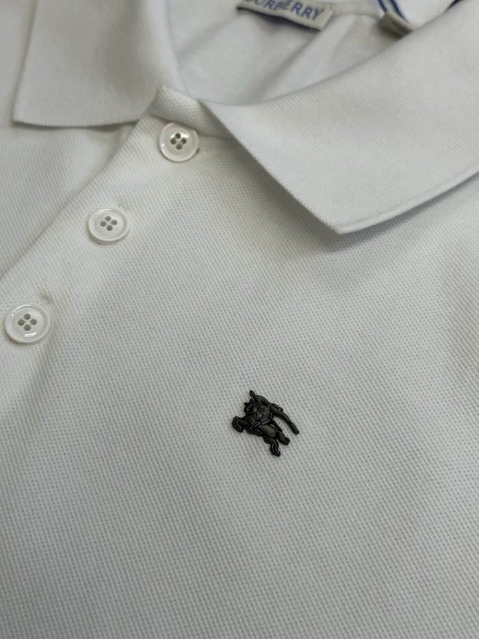 Burberry Metal Knight Cotton Polo Shirt FZTX6156