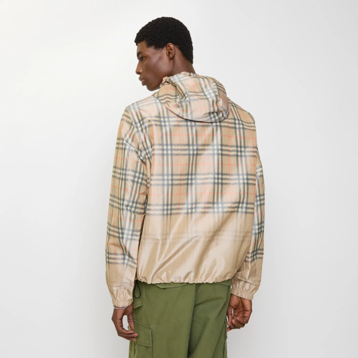 Burberry Gradient Check Hooded Jacket FZJK2433