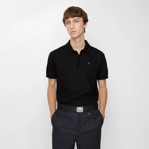 Burberry Metal Knight Cotton Polo Shirt FZTX6156