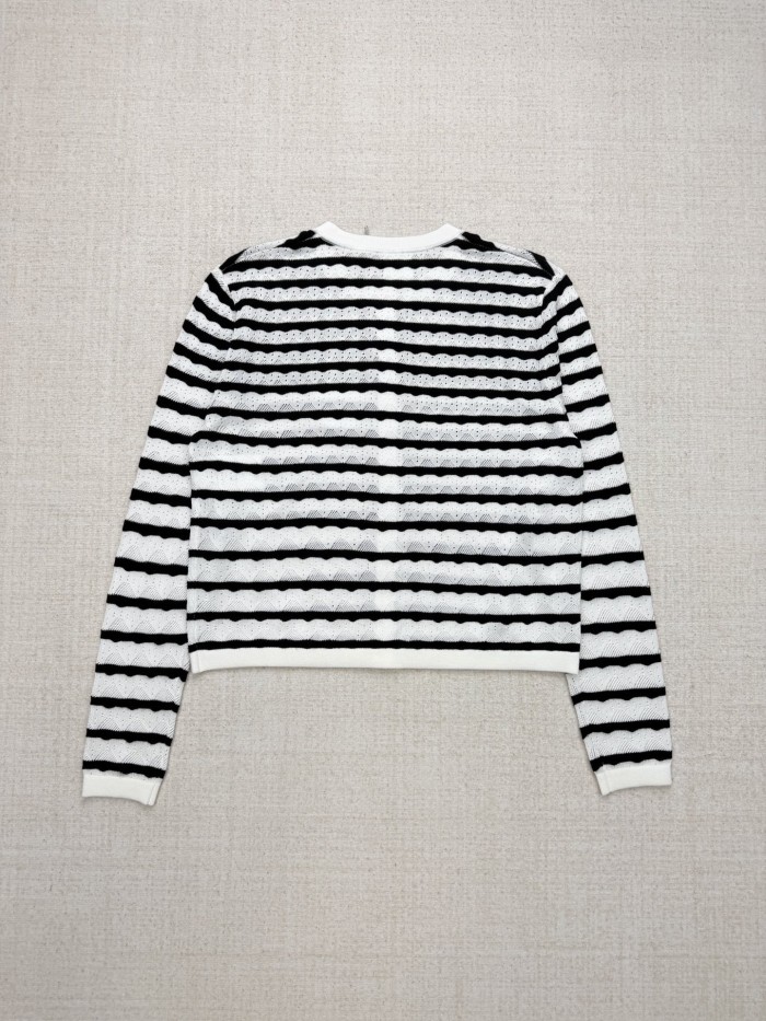 DIOR Marinière Knit Vest Tee Cardigan FZMY854