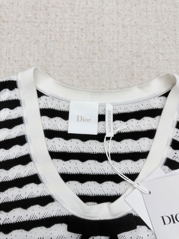 DIOR Marinière Knit Vest Tee Cardigan FZMY854