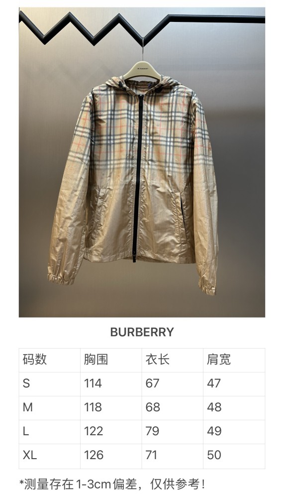 Burberry Gradient Check Hooded Jacket FZJK2433