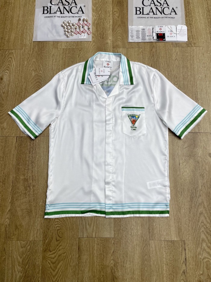 CASABLANCA METAPHYSICAL TENNIS ICON SHORT SLEEVE SHIRT FZCS652