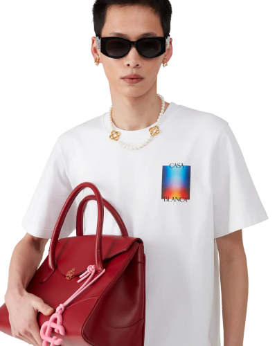 CASABLANCA GRADIENT CASA LOGO T-shirts FZTX6160