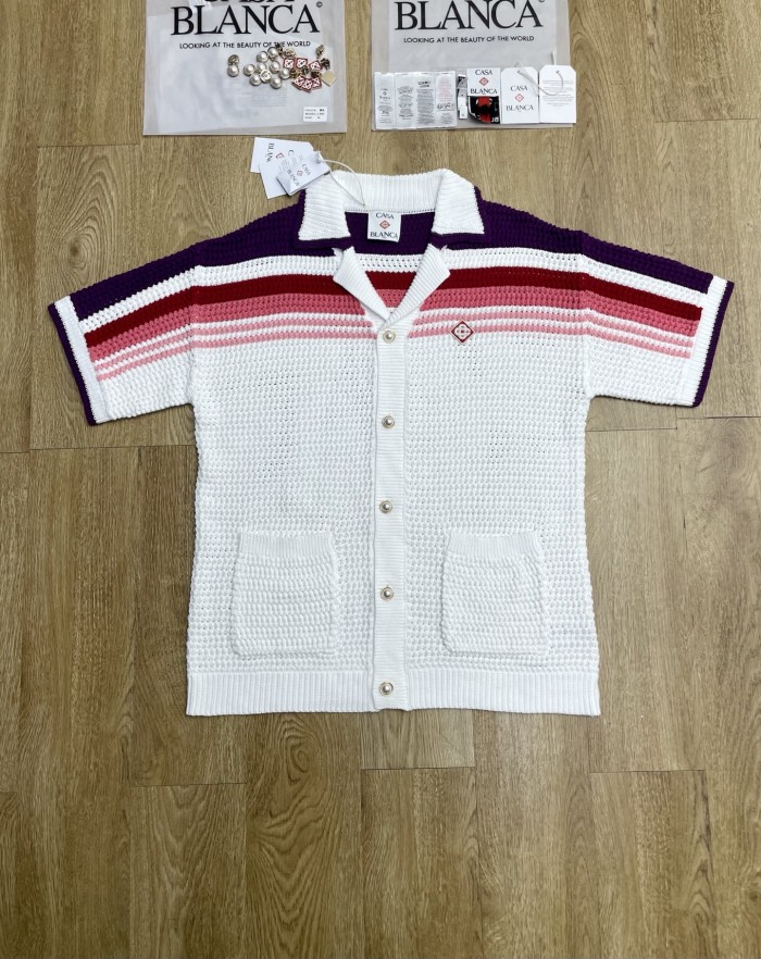 CASABLANCA Knitted Suit Shirts Shorts FZTZ118
