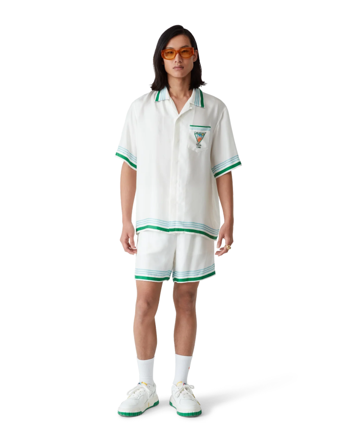 CASABLANCA METAPHYSICAL TENNIS ICON SHORT SLEEVE SHIRT FZCS652