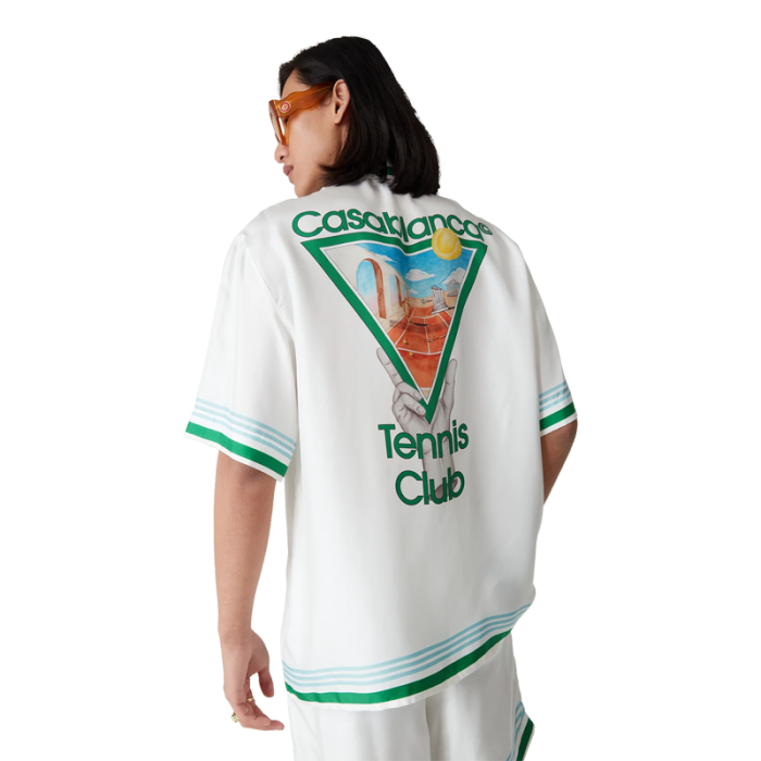 CASABLANCA METAPHYSICAL TENNIS ICON SHORT SLEEVE SHIRT FZCS652