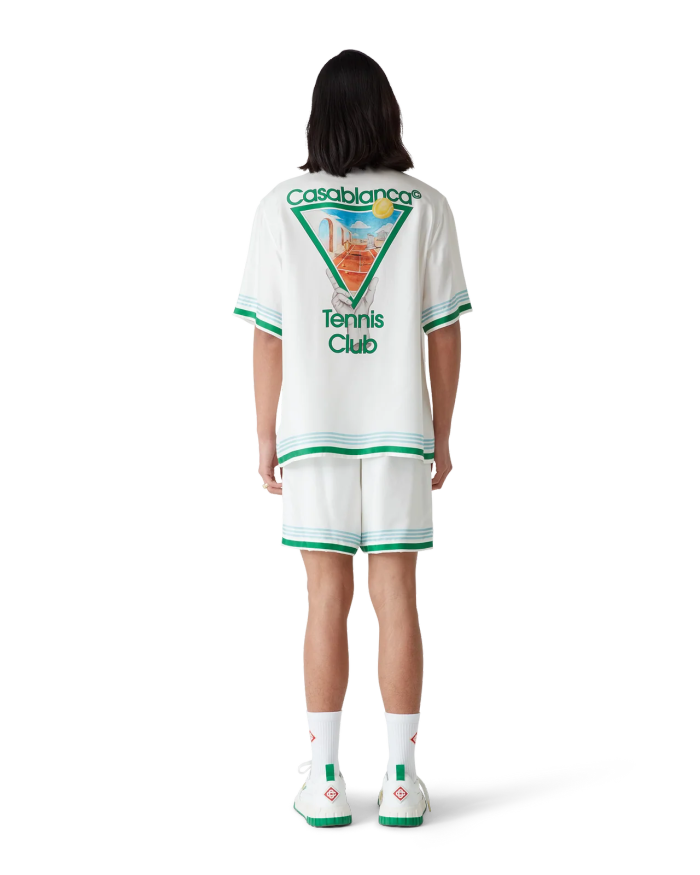 CASABLANCA METAPHYSICAL TENNIS ICON SHORT SLEEVE SHIRT FZCS652